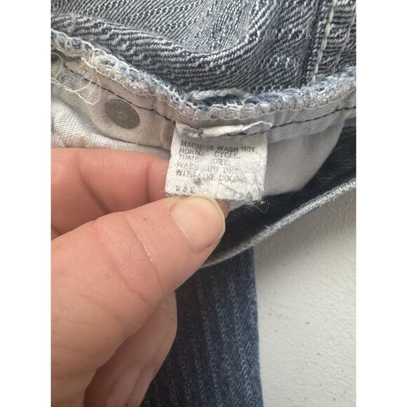 Vintage Levis 501 Jeans Mens 31x32 USA Button Stonewash Denim Stiped 1980s RARE! - Picture 10 of 16